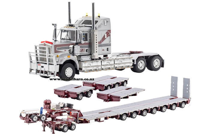 1/50 Kenworth C509 with Drake 2x8 Dolly & 12x8 Low Loader Combo "Patlin"