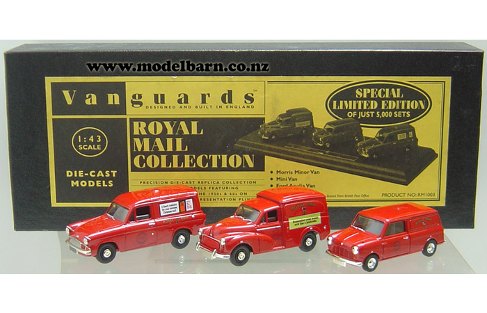 1/43 Morris Minor Van, Mini Van, Ford Anglia Van Set 